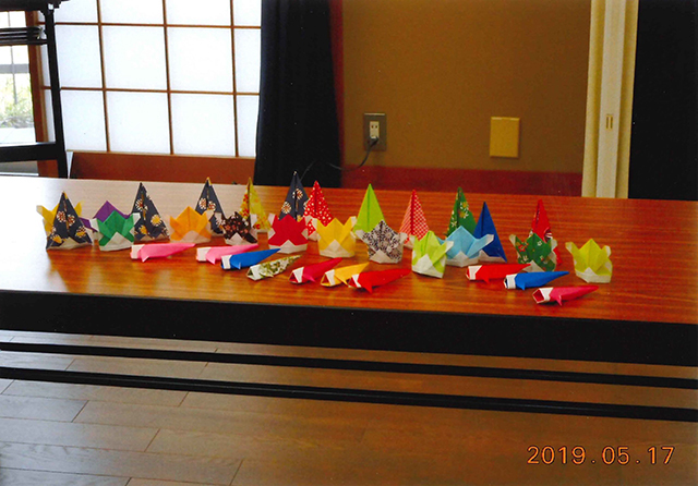 折り紙「かぶと・こいのぼり」