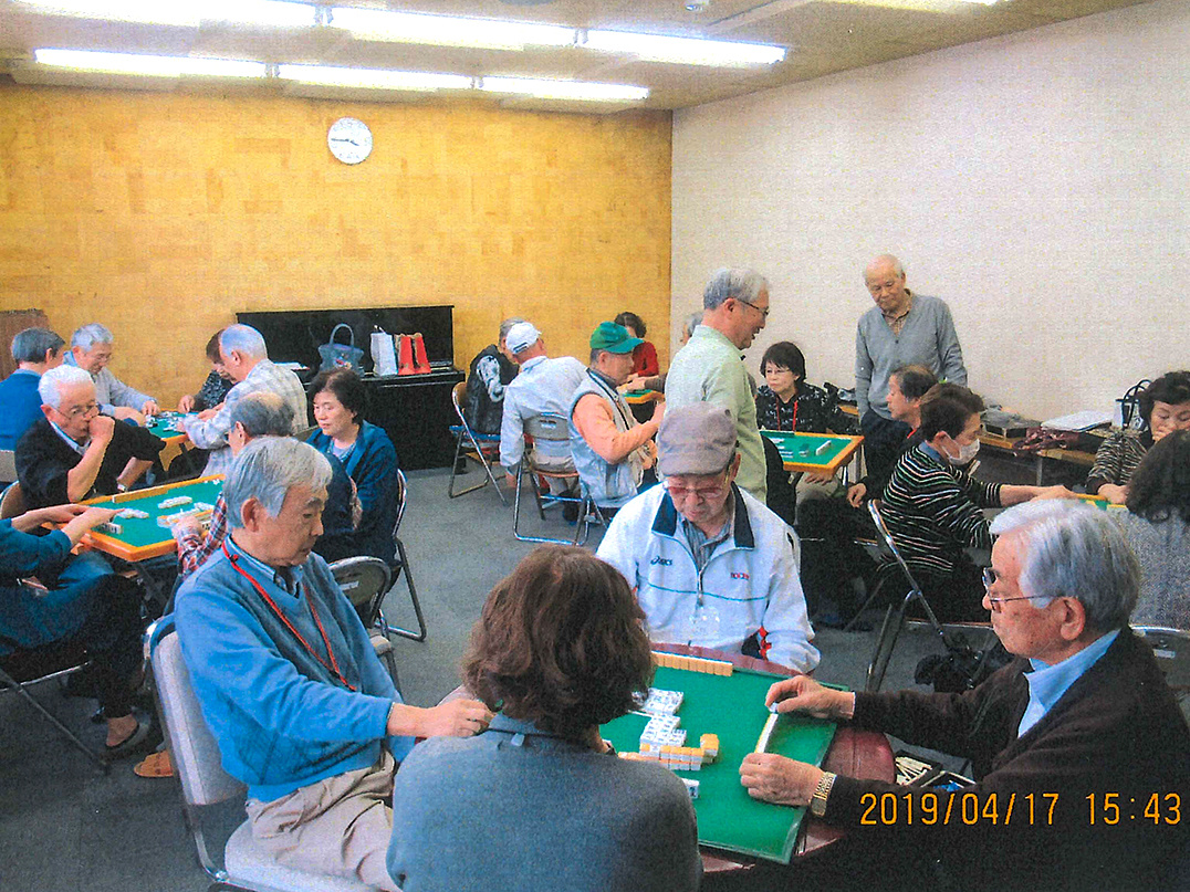 下野市公民館での健康マージャン教室